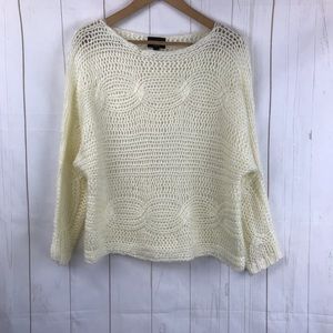 Lumiere Crochet Pullover Sweater Size S